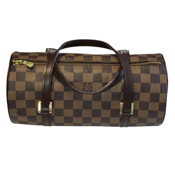 Louis Vuitton Damier Ebene Papillon 26 Handbag Vintage 2004 Dust Bag, Box, COA - Picture 2 of 16